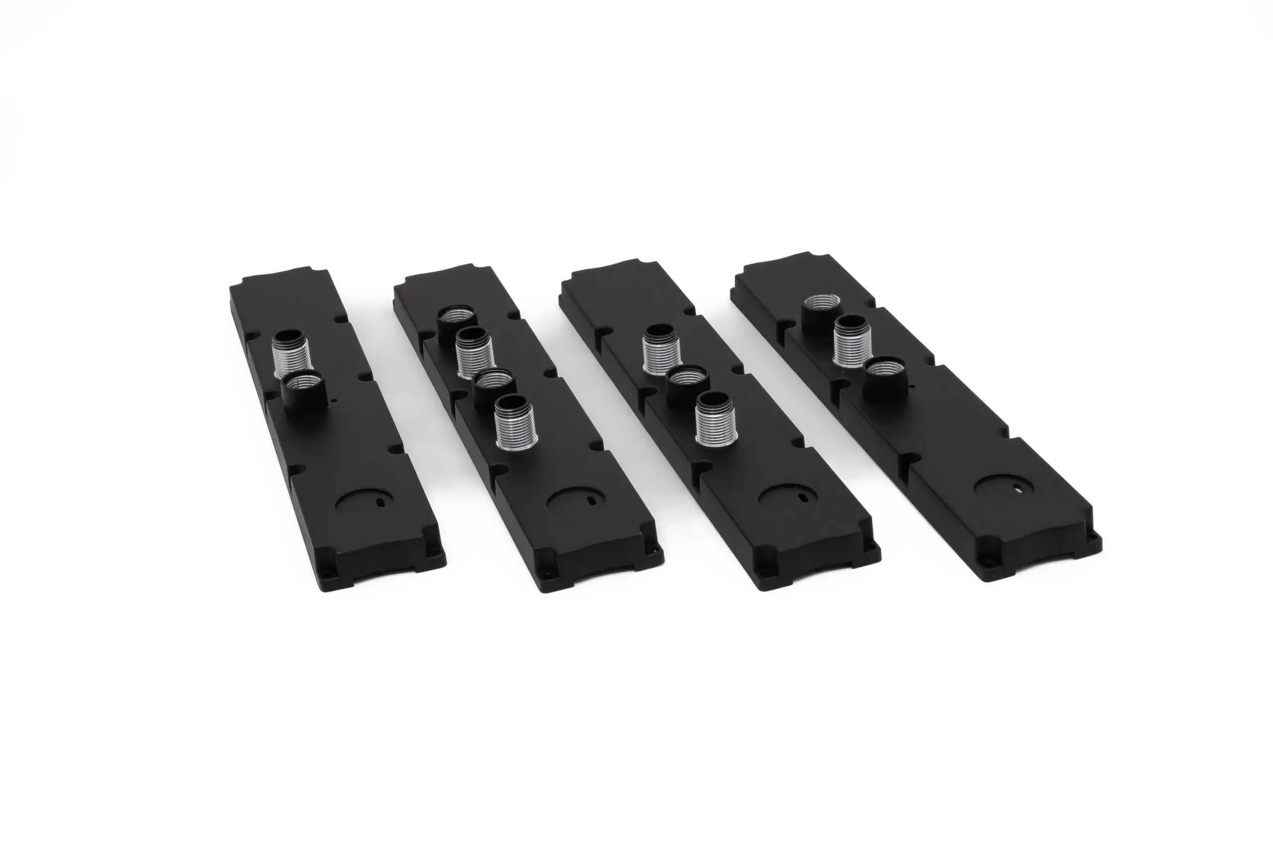 Kleinserie Druckgussteile mit schwarzer Eloxierung und CNC-Bearbeitung