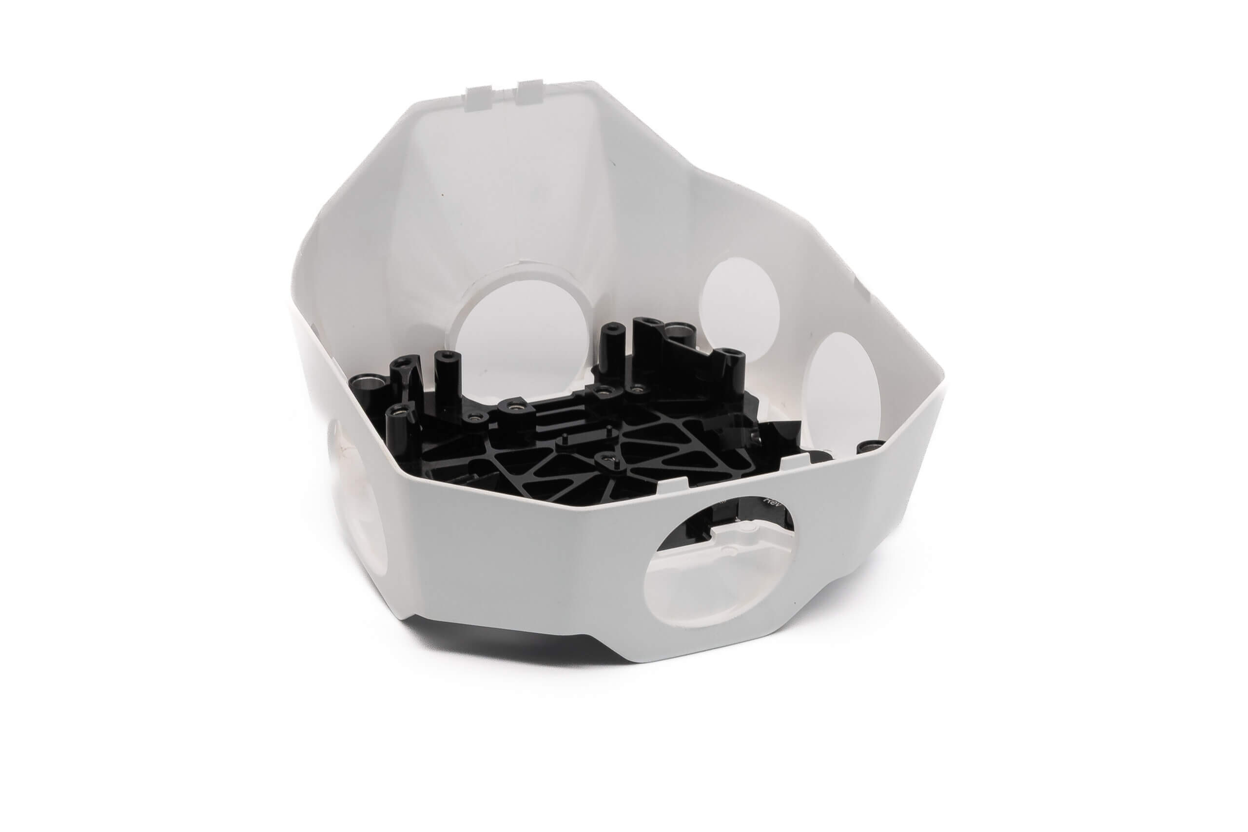 Rapid Tooling gefrästes Aluminium EInlegeteil mit komplexer Umspritzung