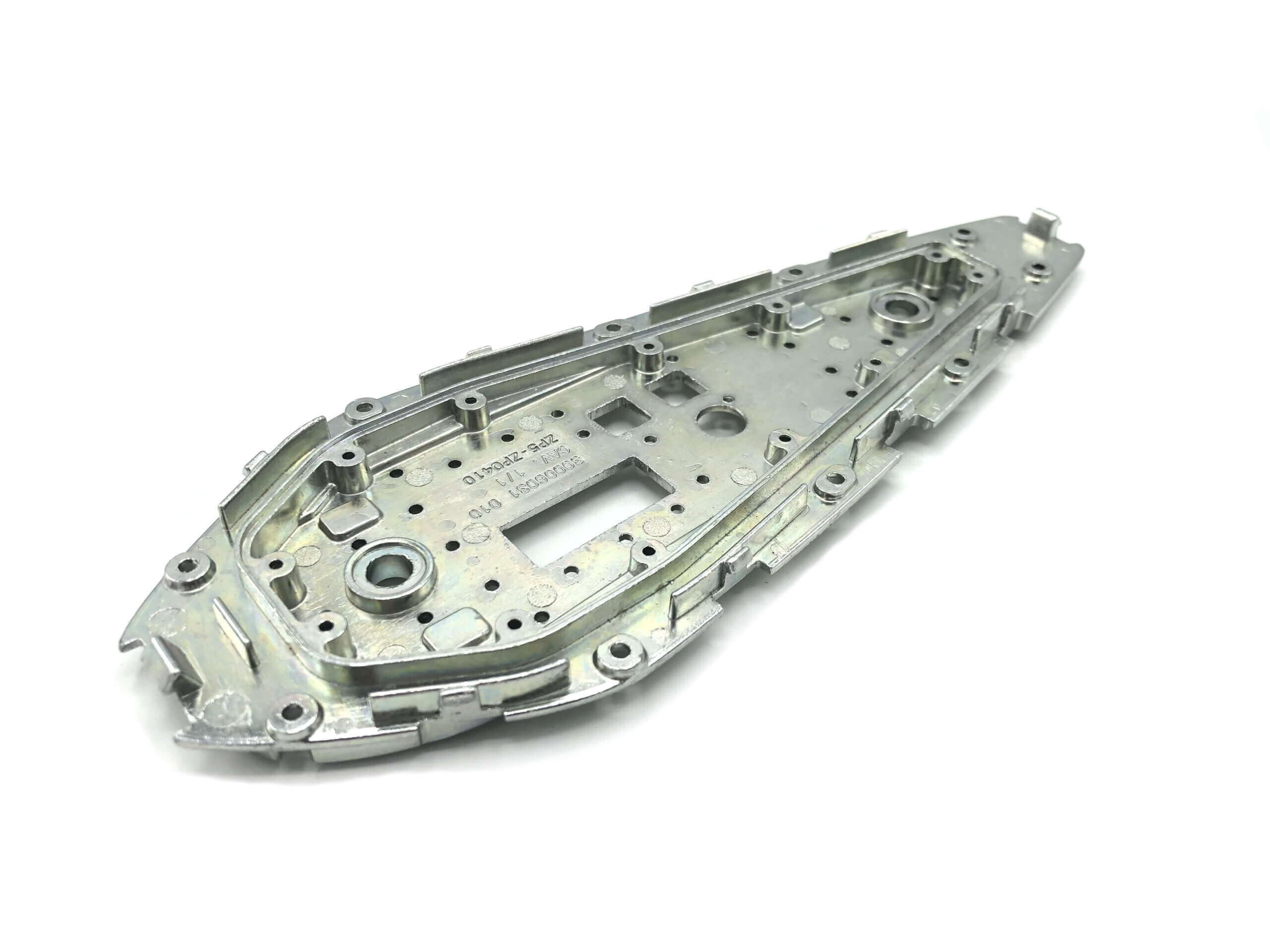 Zinkdruckguss Grundplatte mit CNC-Bearbeitung und verzinkt für Automotive (Dachantenne)